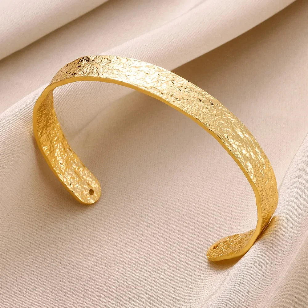 European and American cross-border shiny exquisite gold exaggerated wristband bracelet accessories